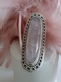 Anello quarzo rosa
