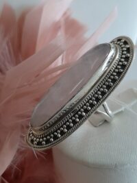 Anello quarzo rosa