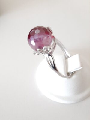 Anello agata rosa P&D