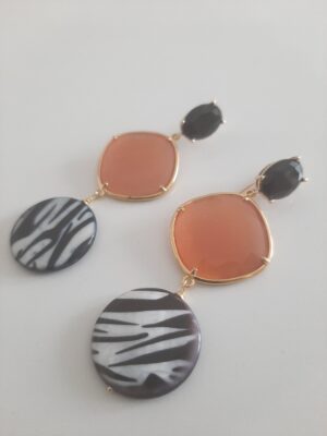 Orecchini zebra collezione "Safari" P&D