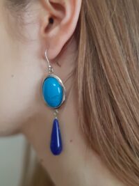 Orecchini sodalite-aulite