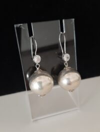 Orecchini perla d'argento P&D