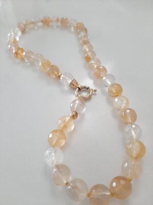 Collana quarzo citrino P&D