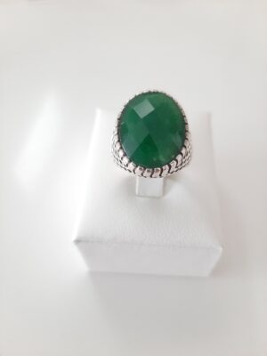 Anello agata verde