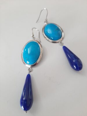 Orecchini sodalite-aulite