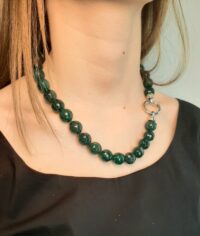 Collana Agata verde P&D