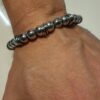 Bracciale Ematite rodiata P&D