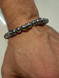 Bracciale Ematite rodiata P&D