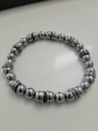 Bracciale Ematite rodiata P&D