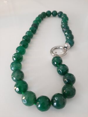 Collana Agata verde P&D