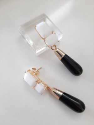 Orecchini Black&White P&D