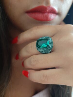 20250701_172619 Anello Cocktail in Verde