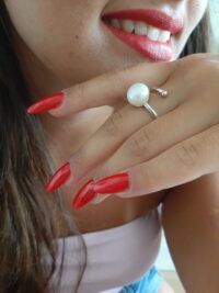 Anello Onda Bianca P&D