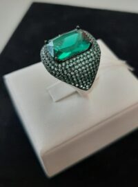 Anello Cocktail in Verde