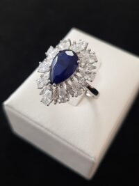 Anello Goccia Blu