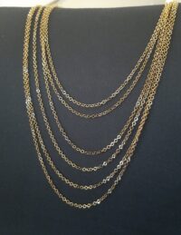 Collana Cascata catenella multifilo P&D