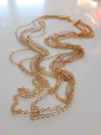 Collana Cascata catenella multifilo P&D